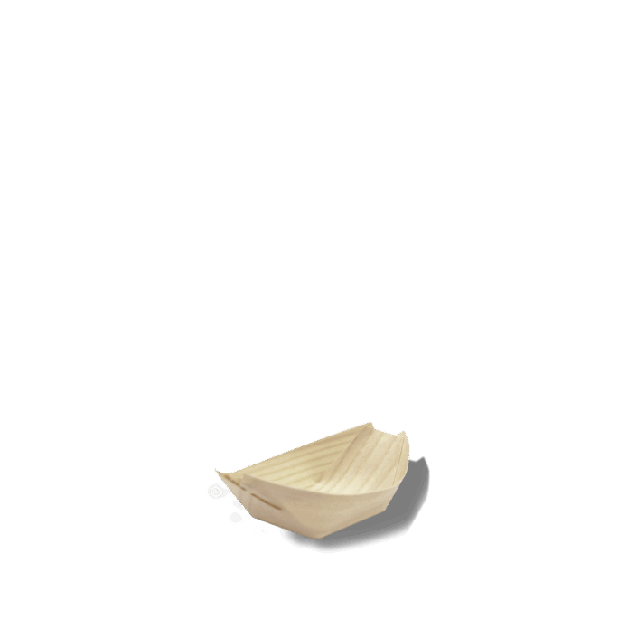 WT6-FSC-WG Wooden boat, 6,5 cm